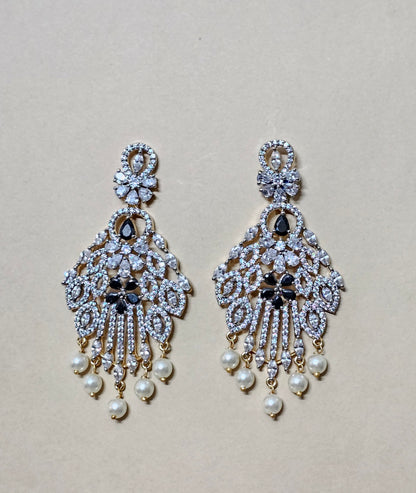 Siruis Diamond  Long Earrings