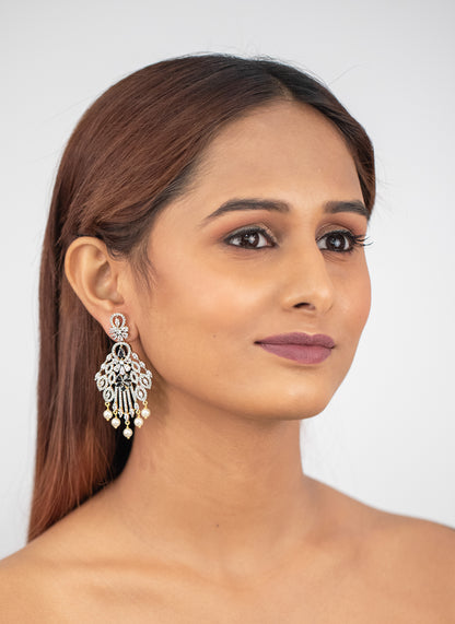Siruis Diamond  Long Earrings