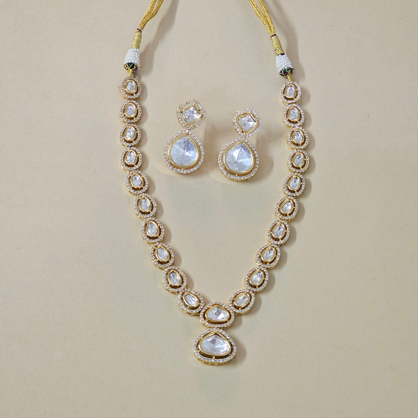 Single line Kundan Set