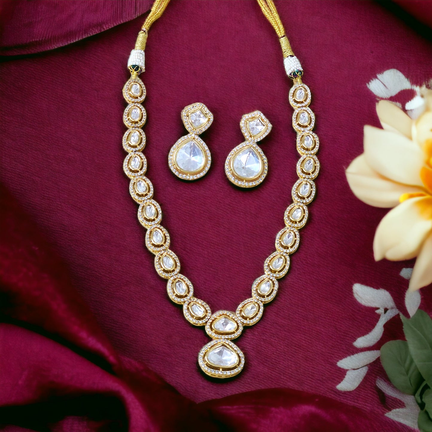 Single line Kundan Set