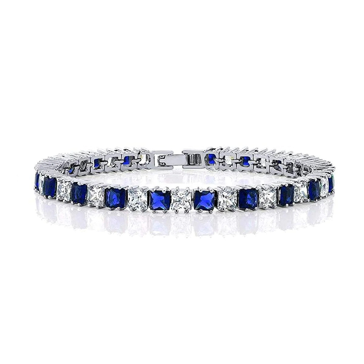 Blue  Habl Al Sama Tennis Bracelet