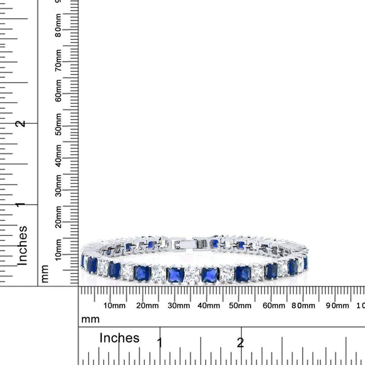 Blue  Habl Al Sama Tennis Bracelet