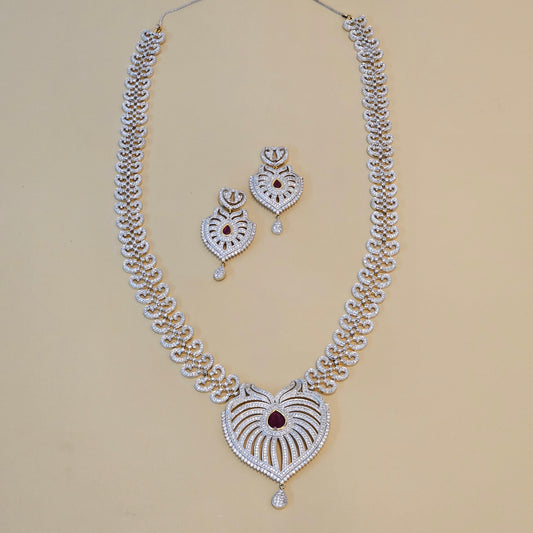 Regina long Diamond Necklace Set