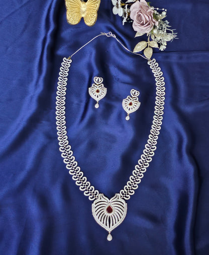 Regina long Diamond Necklace Set
