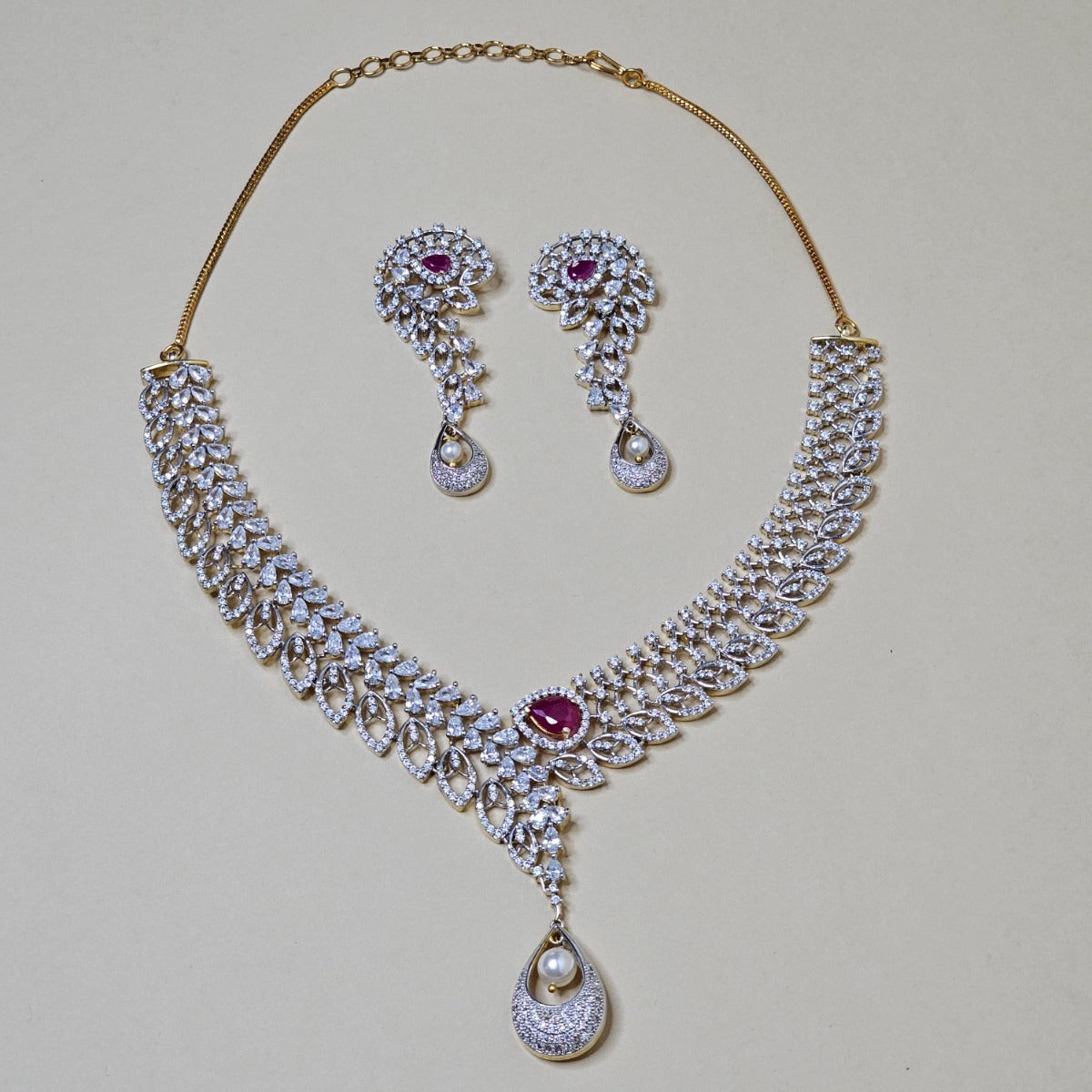 Afreen Diamond necklace set