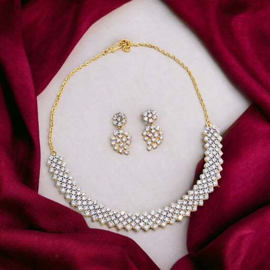 FAIZA  Diamond necklace SET