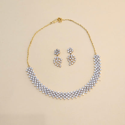 FAIZA  Diamond necklace SET