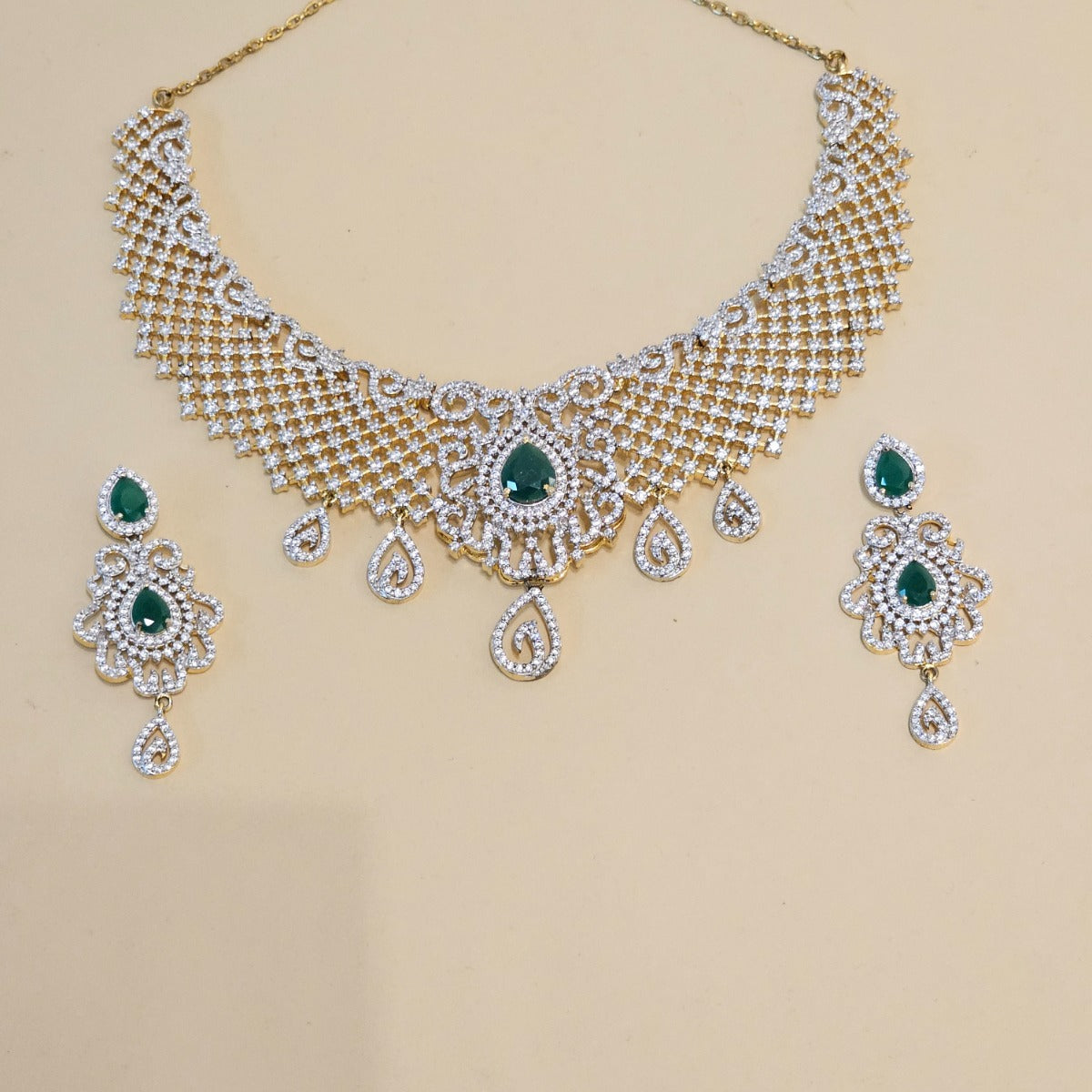 Jasma Bridal Diamond Necklace Set