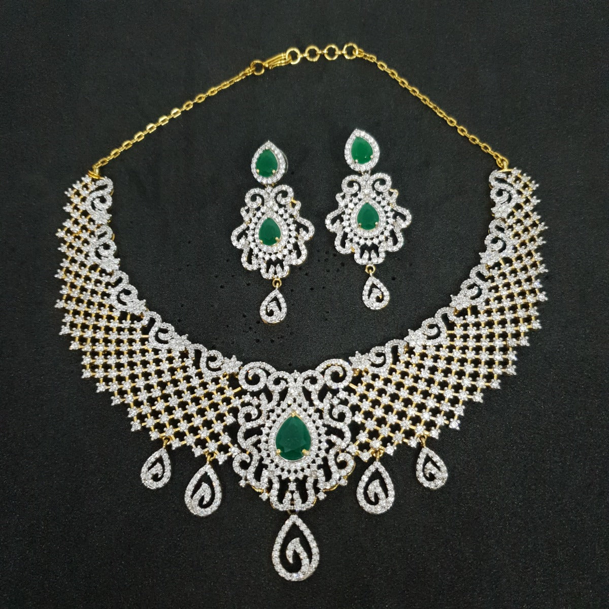 Jasma Bridal Diamond Necklace Set