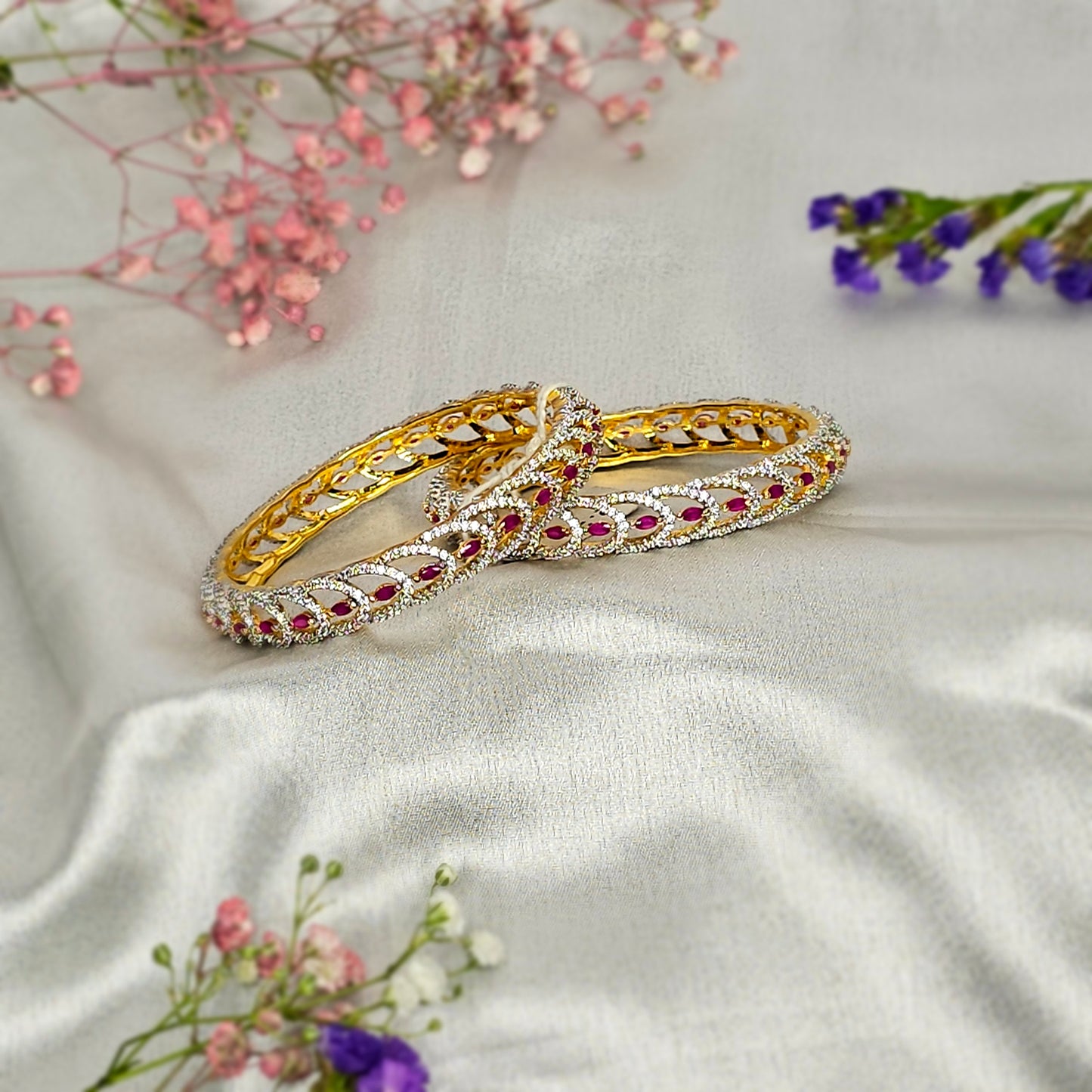 Lata Diamond Bangles