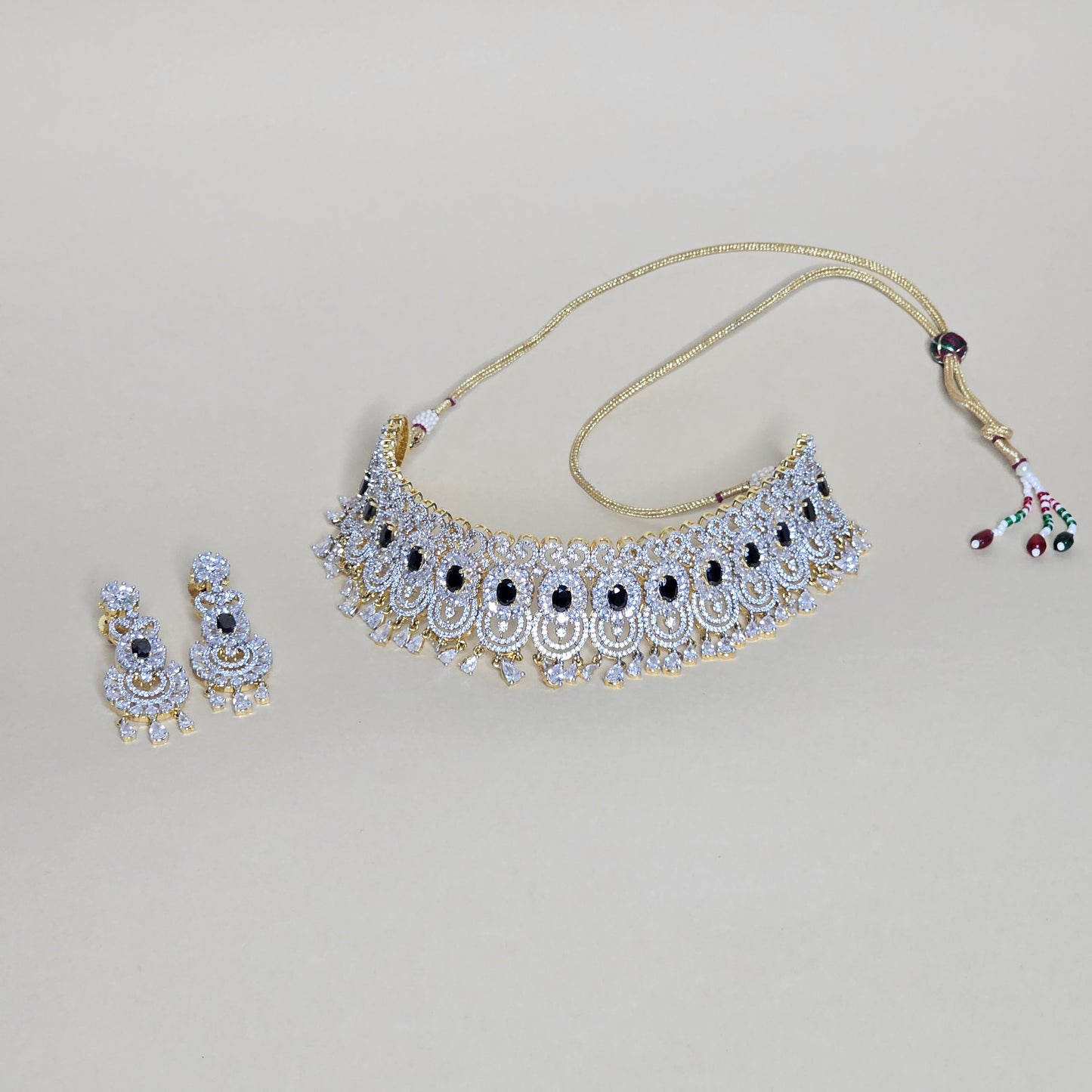 The Zarin Diamond  Choker Set