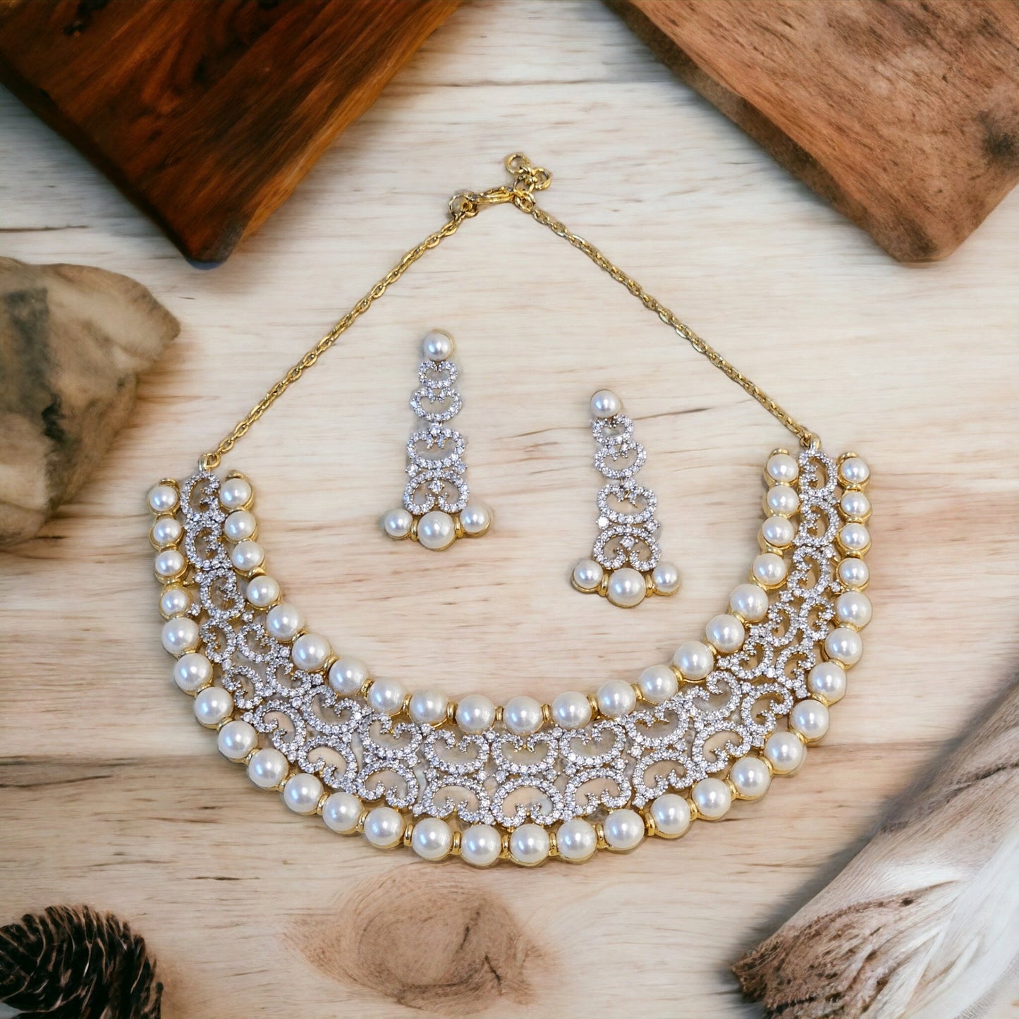 Miraya Diamond Necklace Set