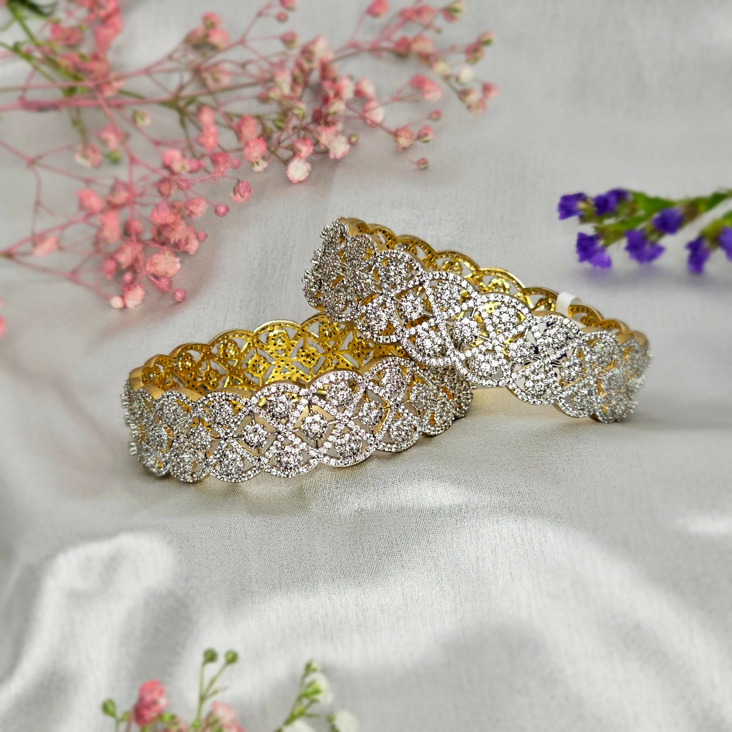 Abree  Diamond Bangles