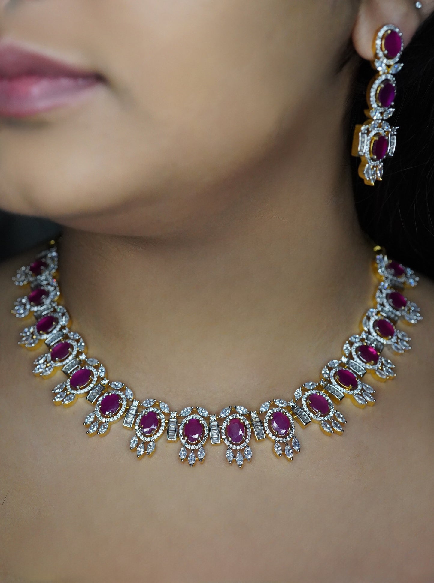 ARHAM Diamond necklace SET