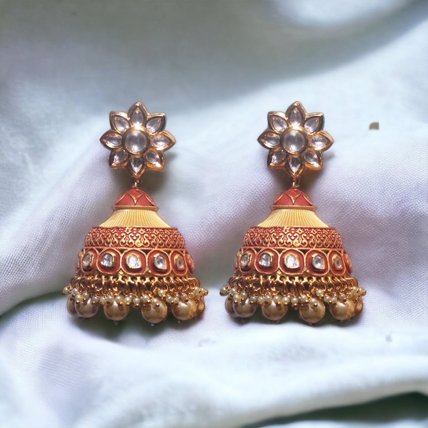 Yeeva Long Kundan Jumka