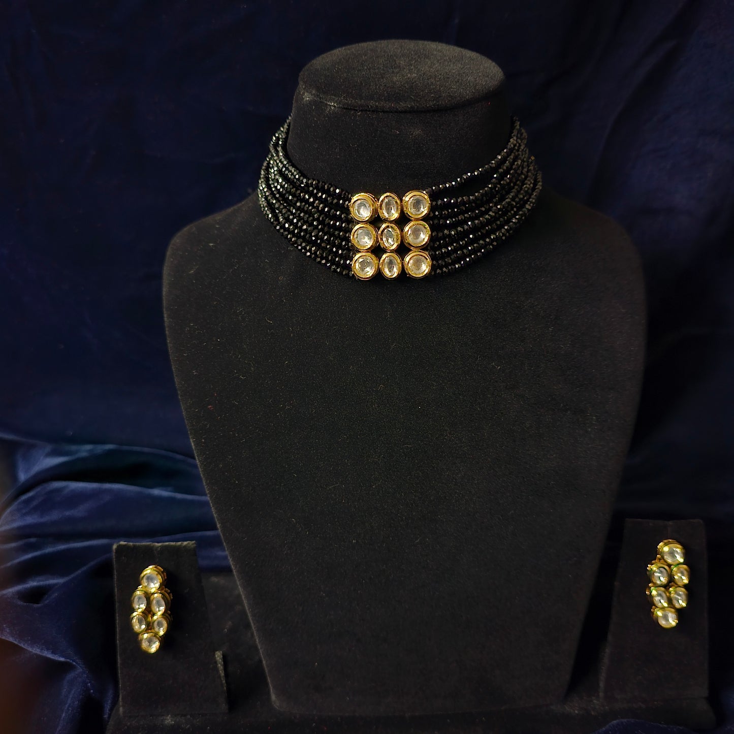 BLACK ONYX  Kundan Choker SET