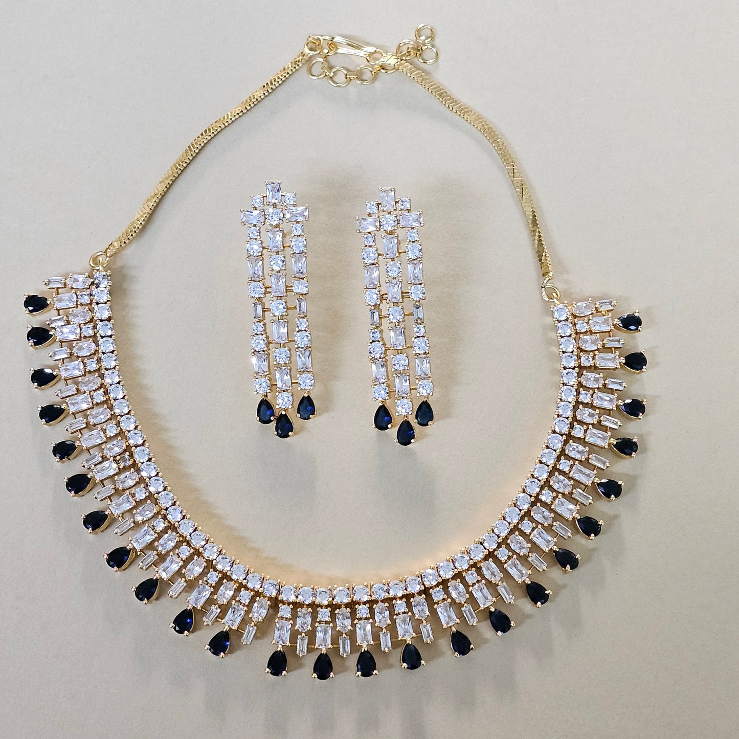 Silvia  Diamond Necklace Set