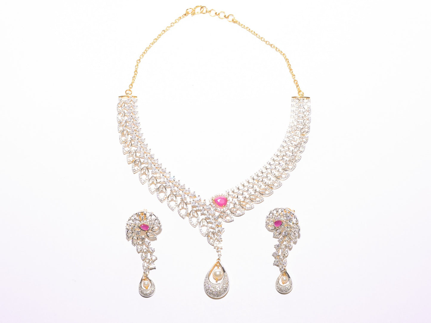 Afreen Diamond necklace set