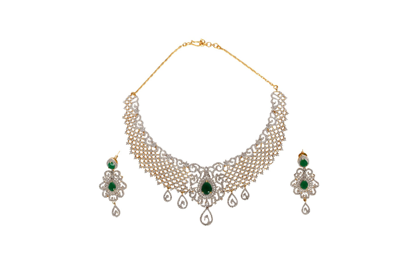 Jasma Bridal Diamond Necklace Set