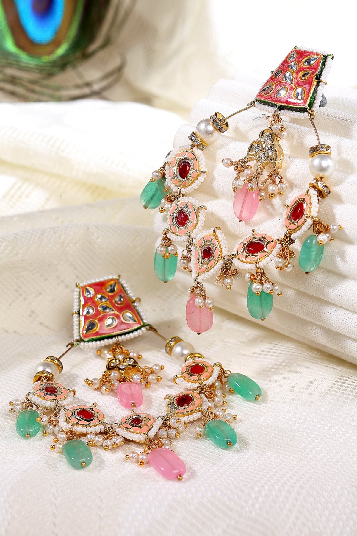 Kundan Chandbali Earrings 