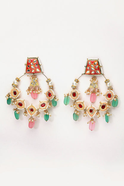 Kundan Chandbali Earrings 