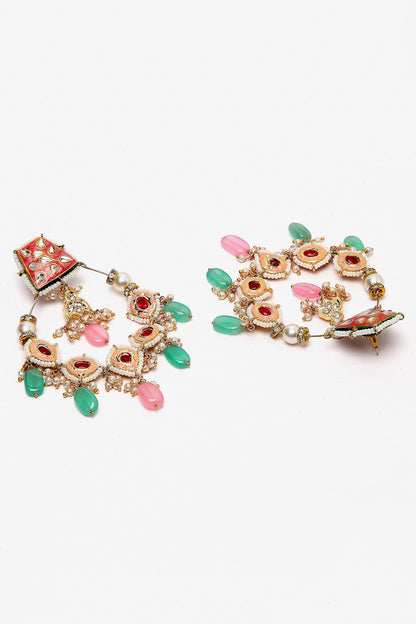 Kundan Chandbali Earrings 