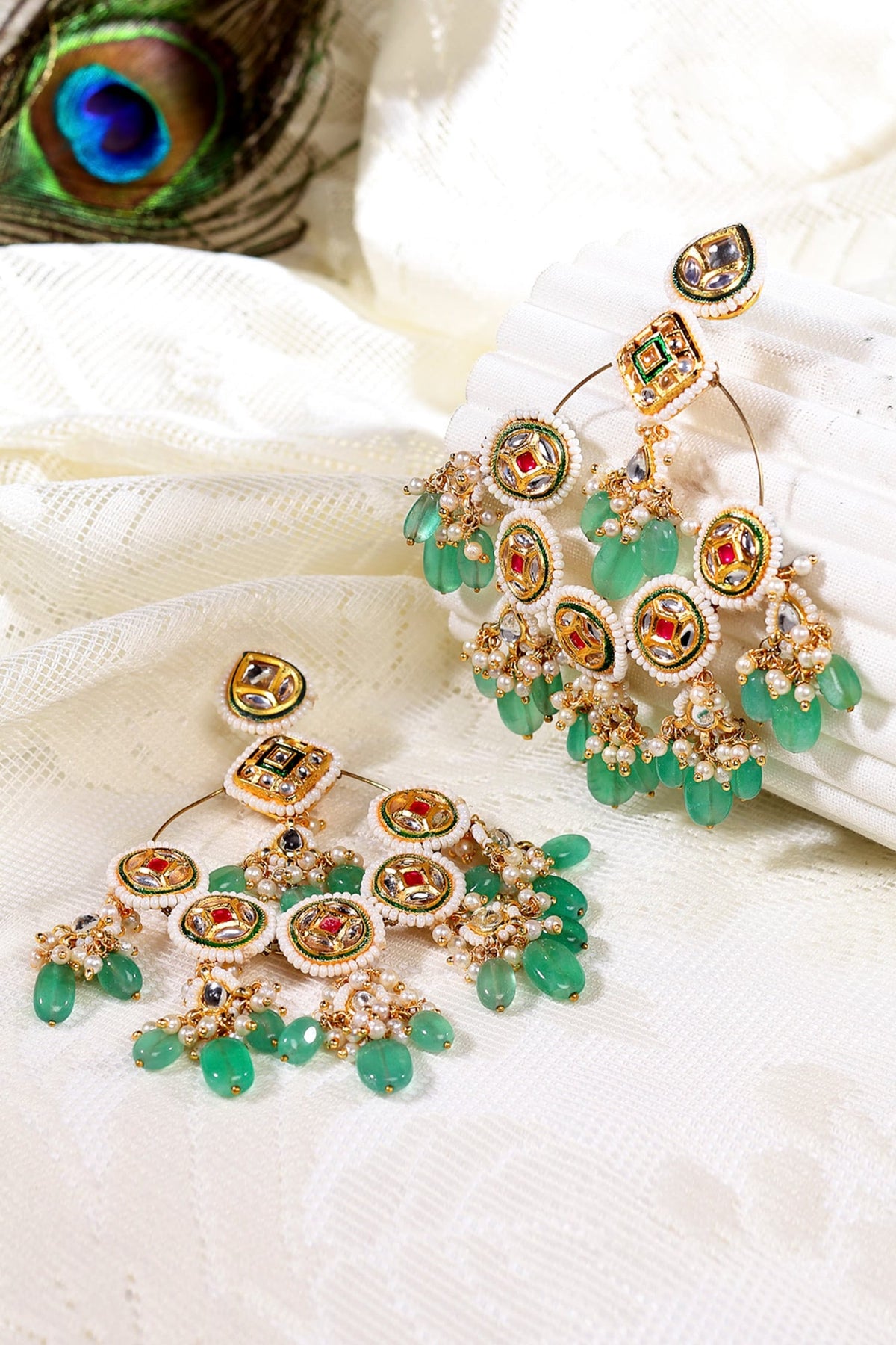 Kundan Chandbali Earrings 