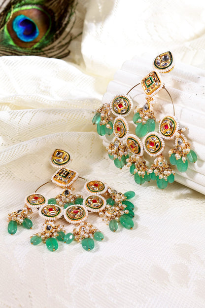 Kundan Chandbali Earrings 
