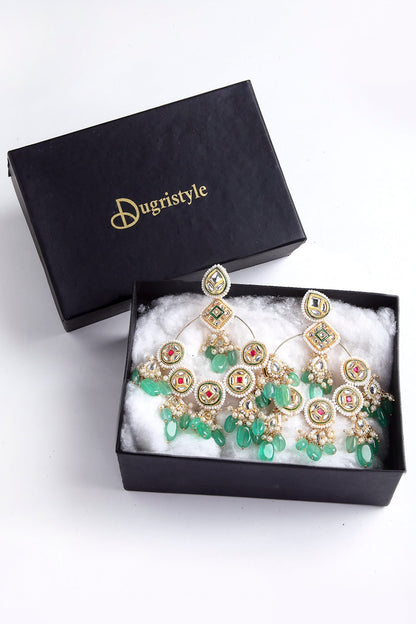 Kundan Chandbali Earrings 