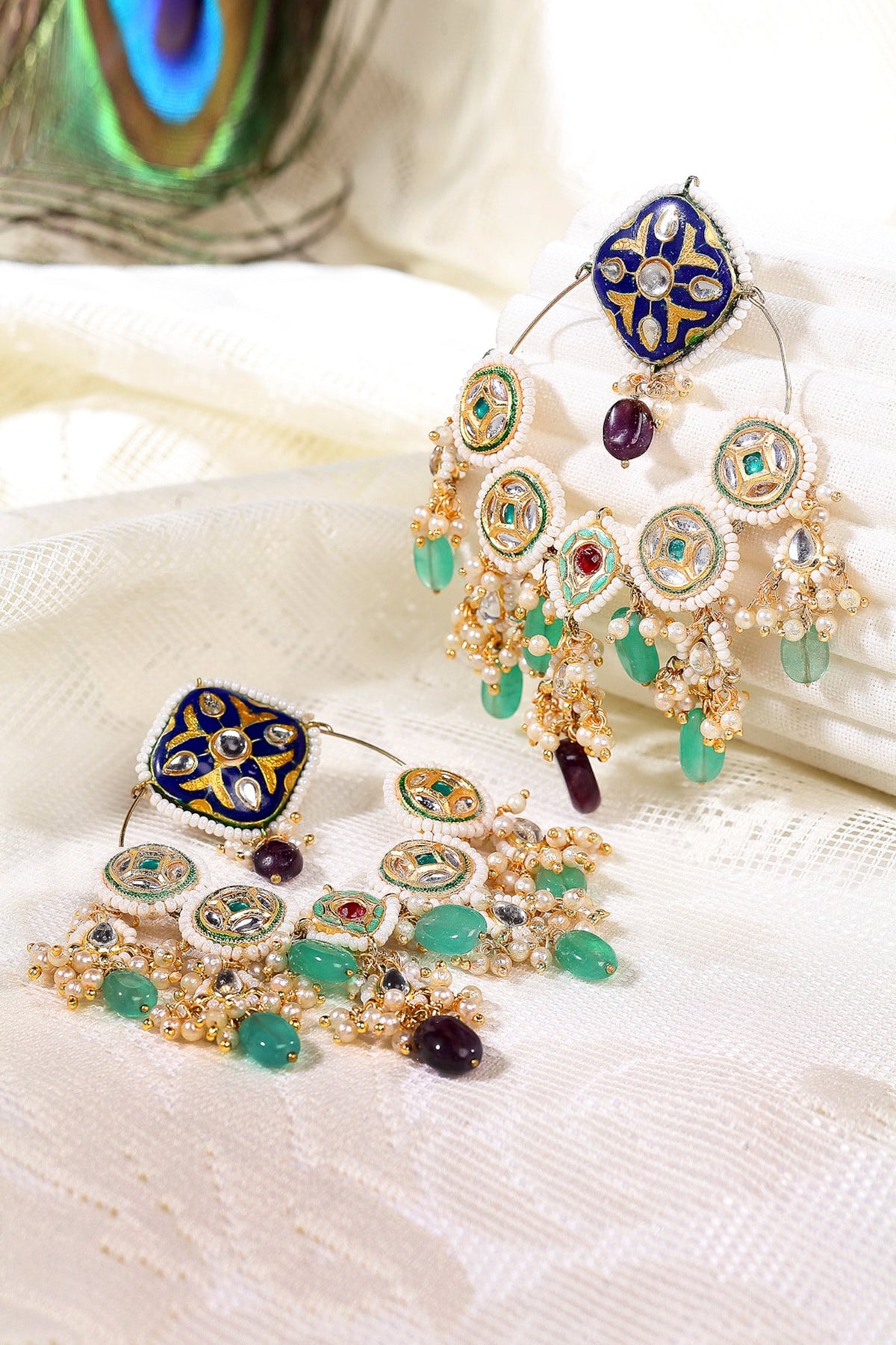 Kundan Chandbali Earrings 