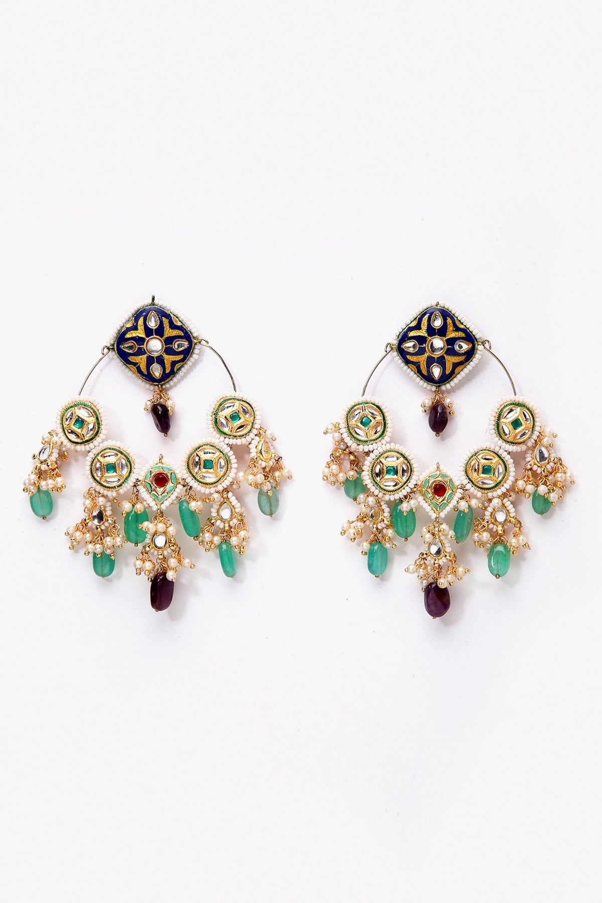 Kundan Chandbali Earrings 