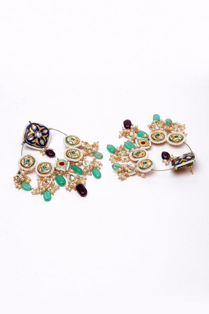 Kundan Chandbali Earrings 