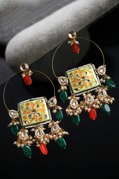 Kundan Chandbali Earrings 