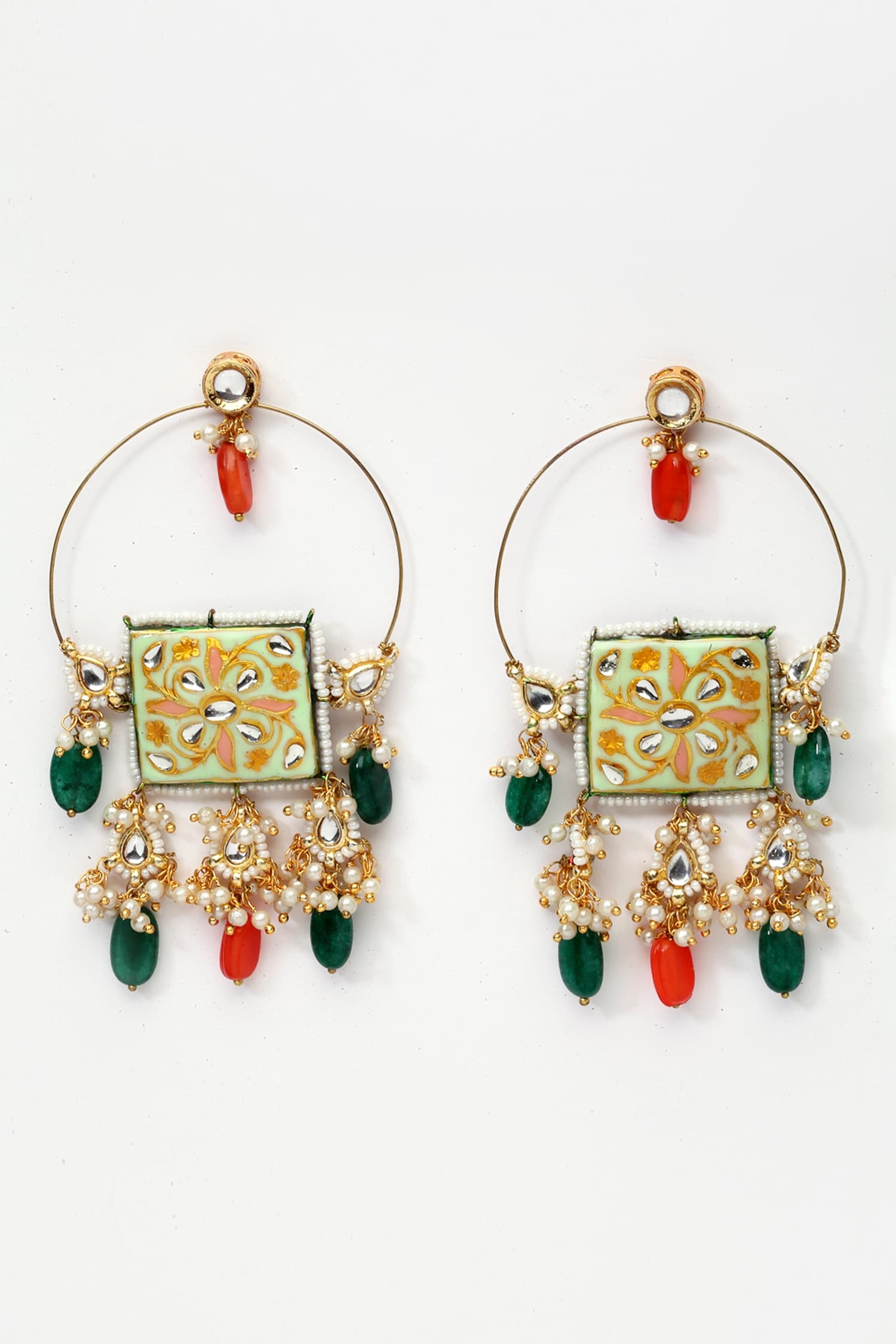 Kundan Chandbali Earrings 