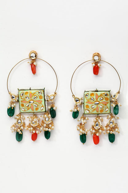 Kundan Chandbali Earrings 