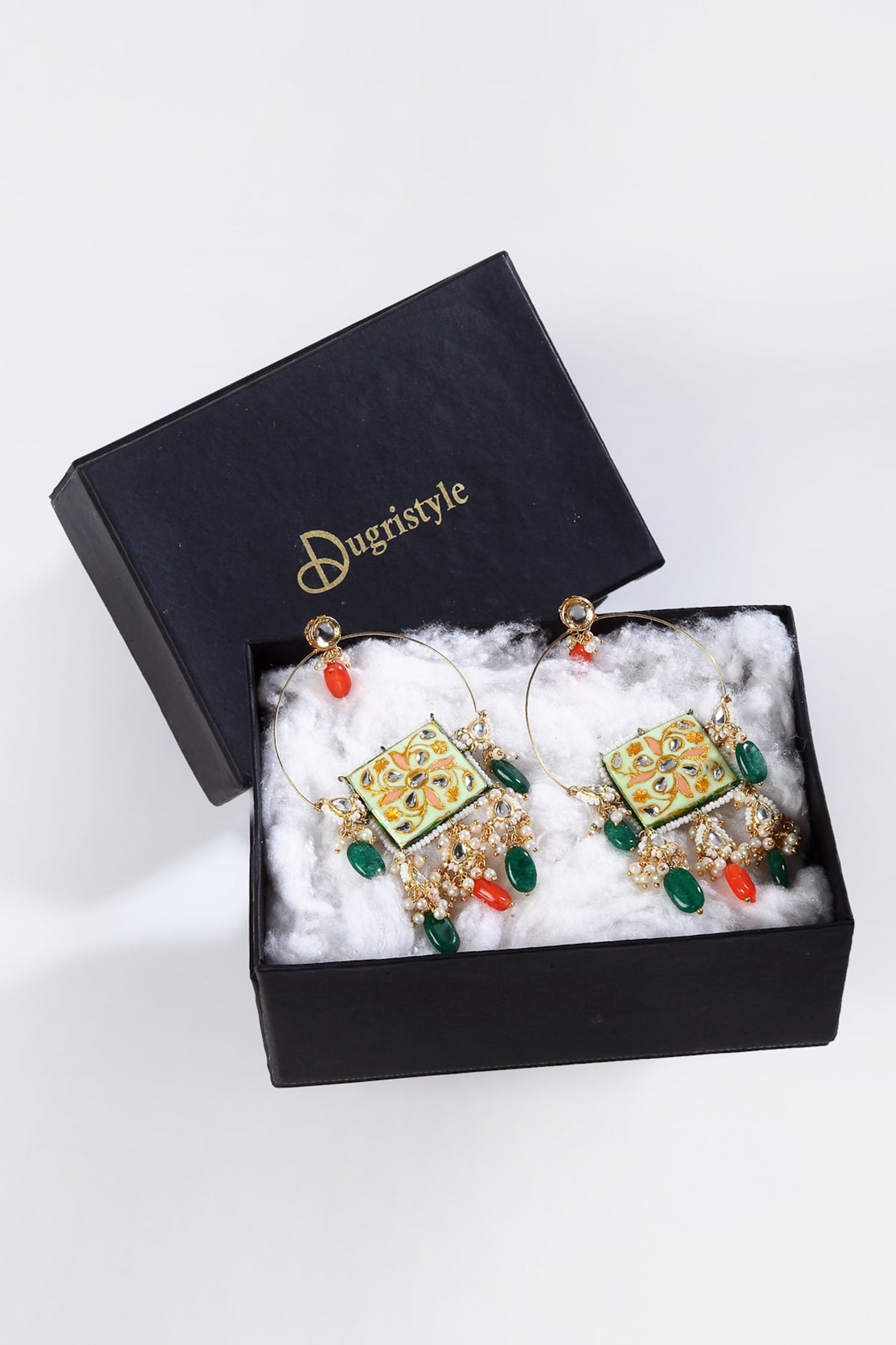Kundan Chandbali Earrings 