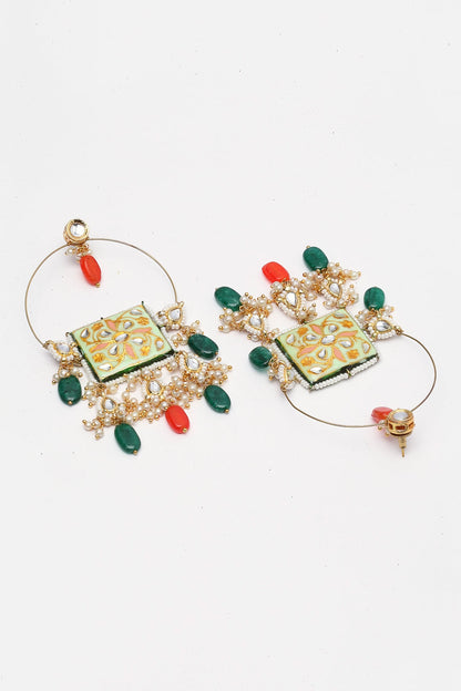 Kundan Chandbali Earrings 