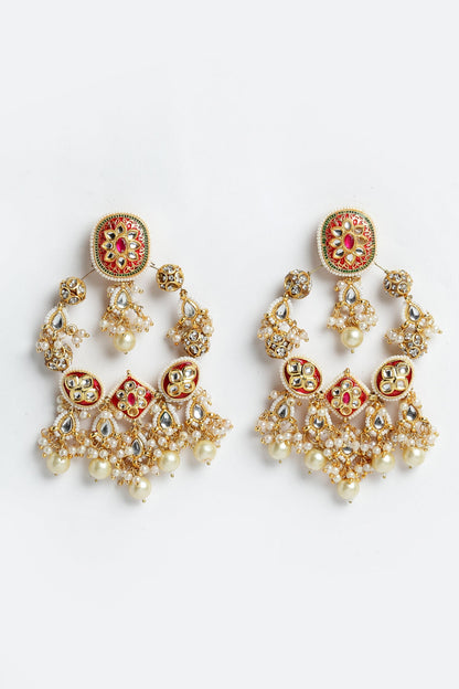 Kundan Chandbali Earrings 