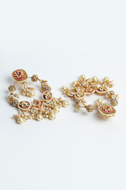 Kundan Chandbali Earrings 