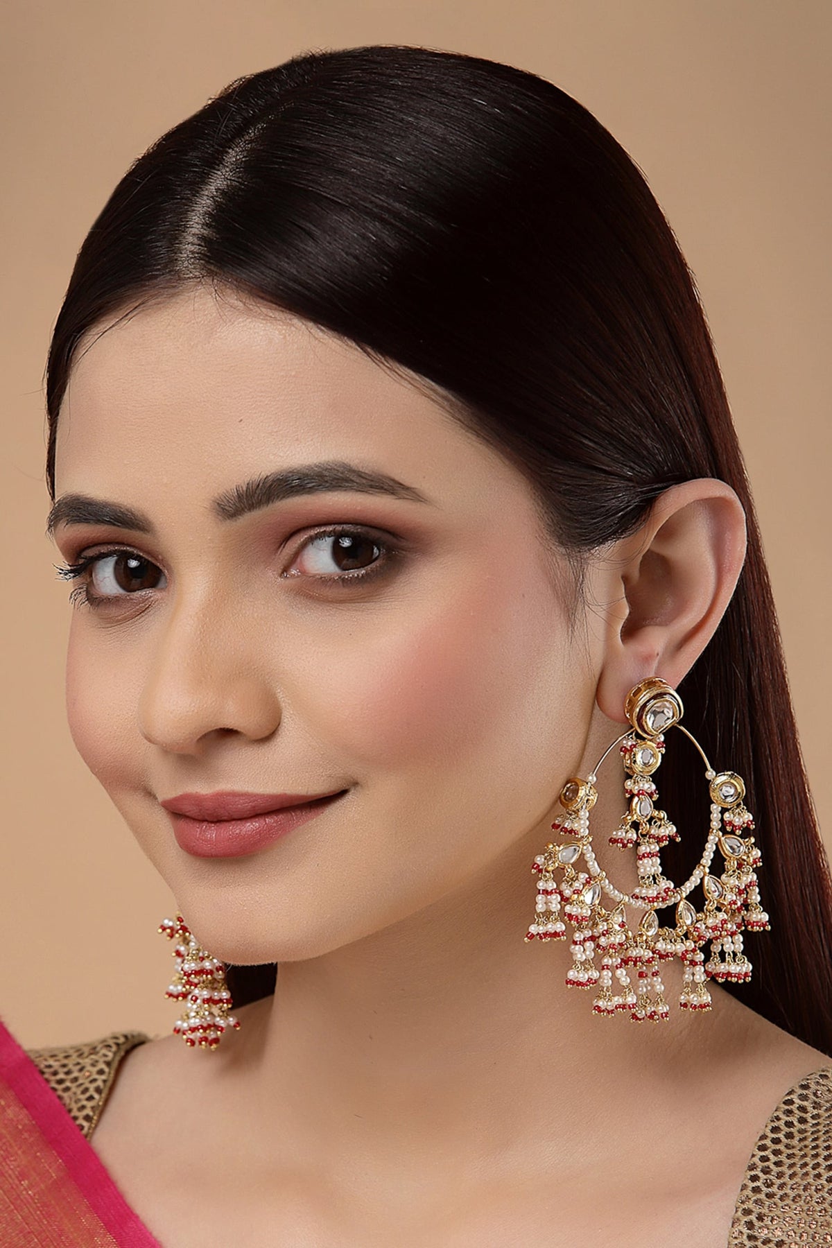 Kundan Chandbali Earrings 