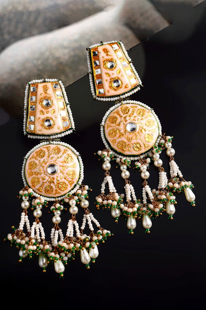 Meenakari Dangler Earrings 
