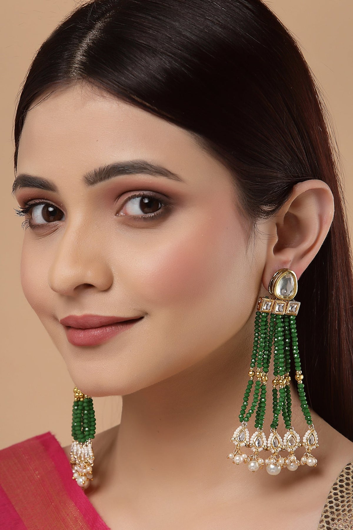 Kundan Dangler Earrings 