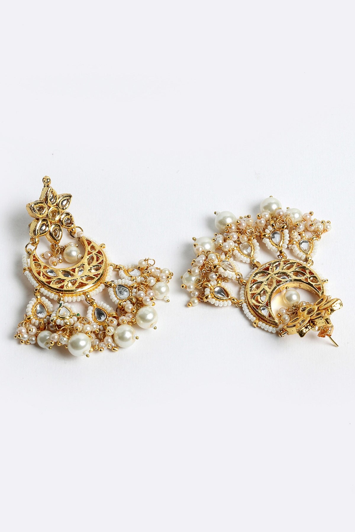 Kundan & Bead Drop Earrings 