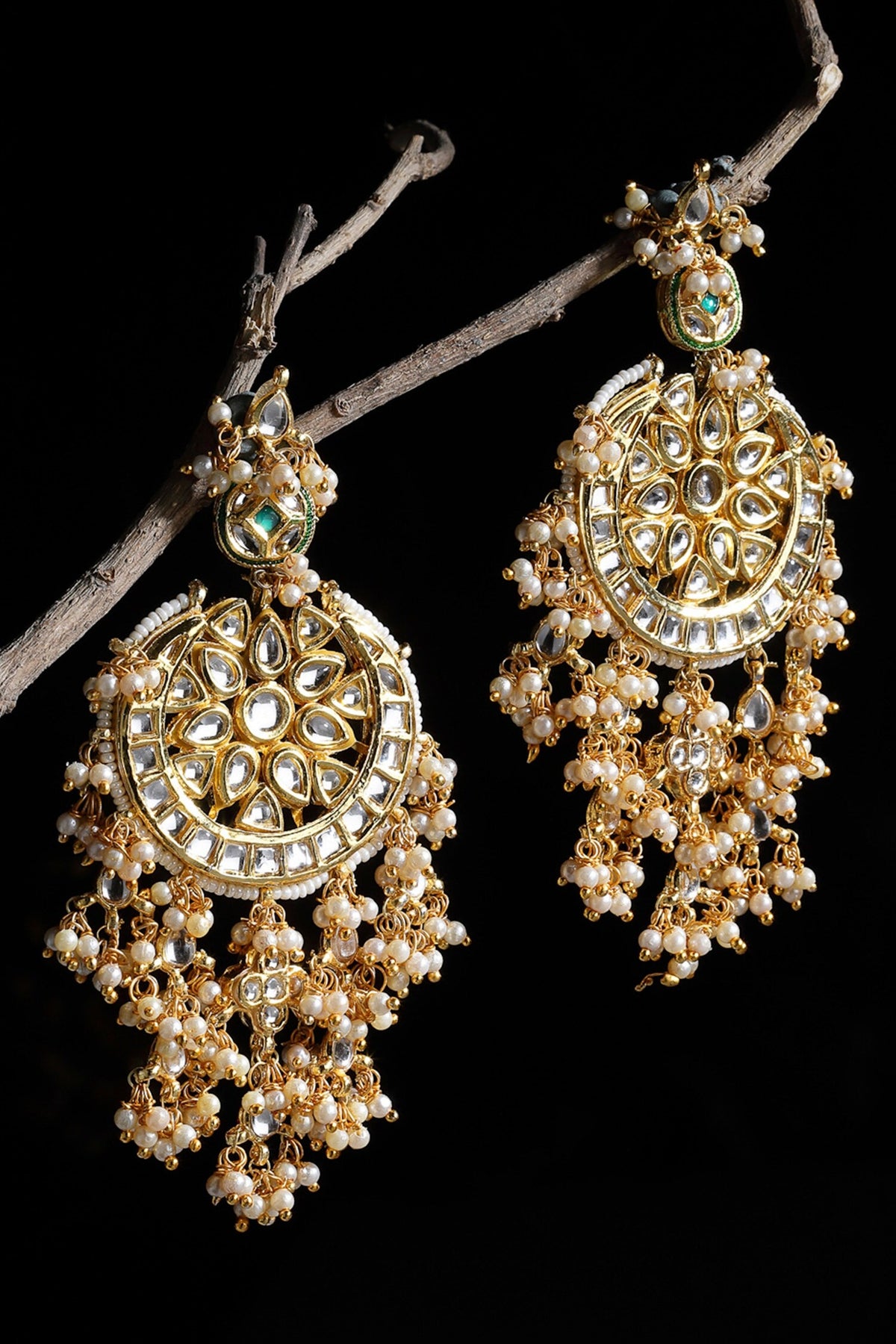 Kundan Floral Earrings 