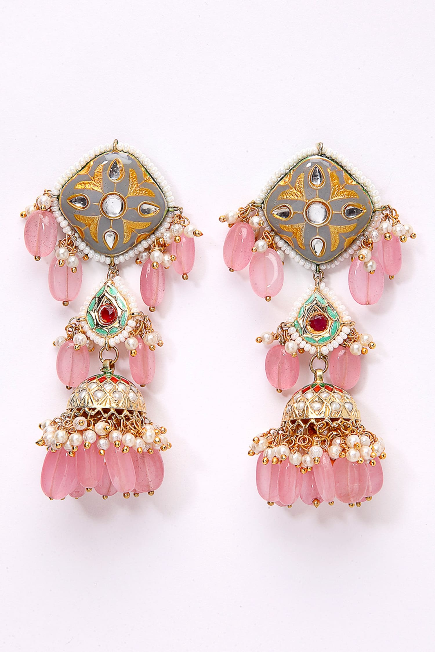 Meenakari Jhumkas 