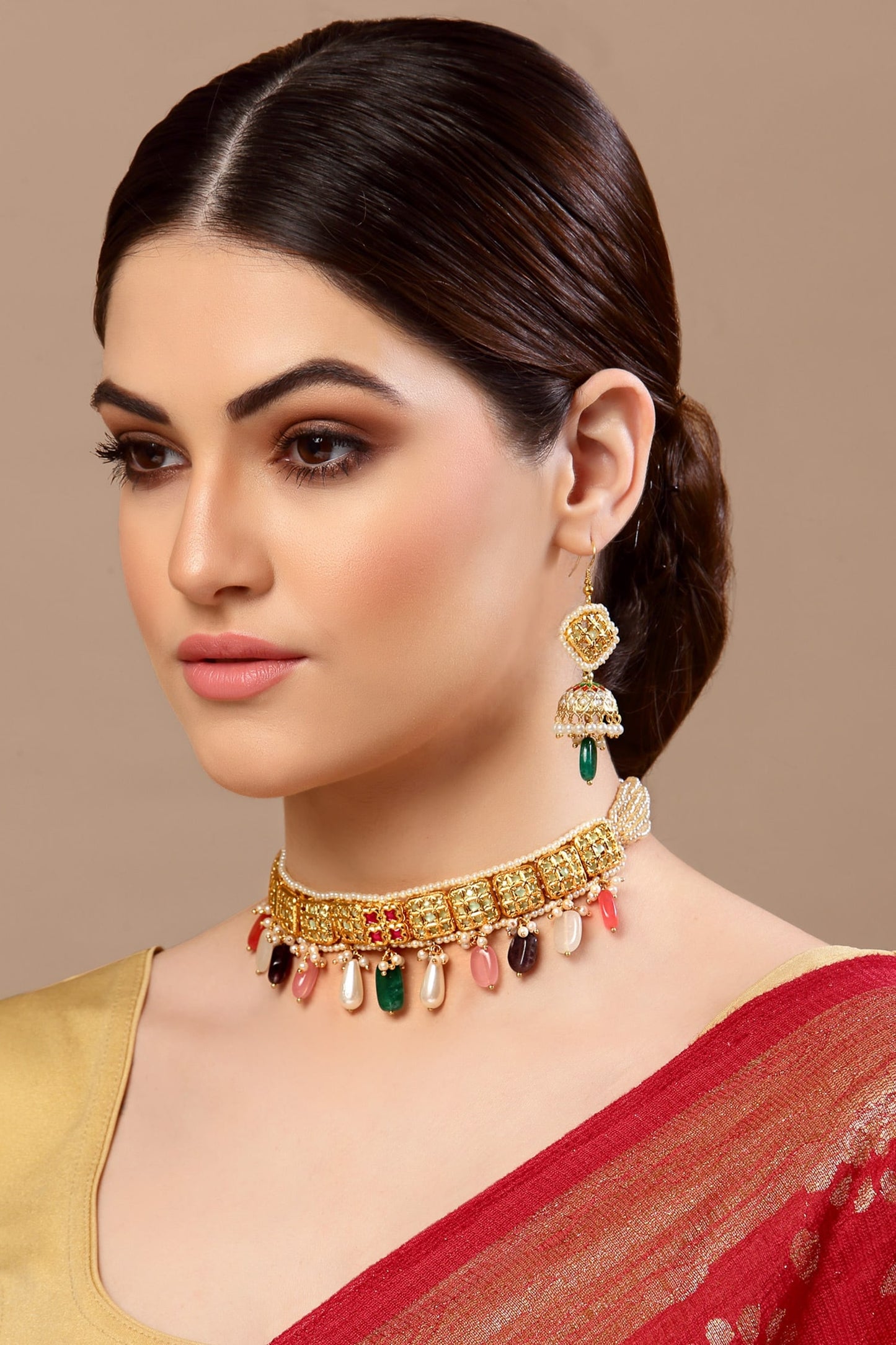Carved Necklace Set 