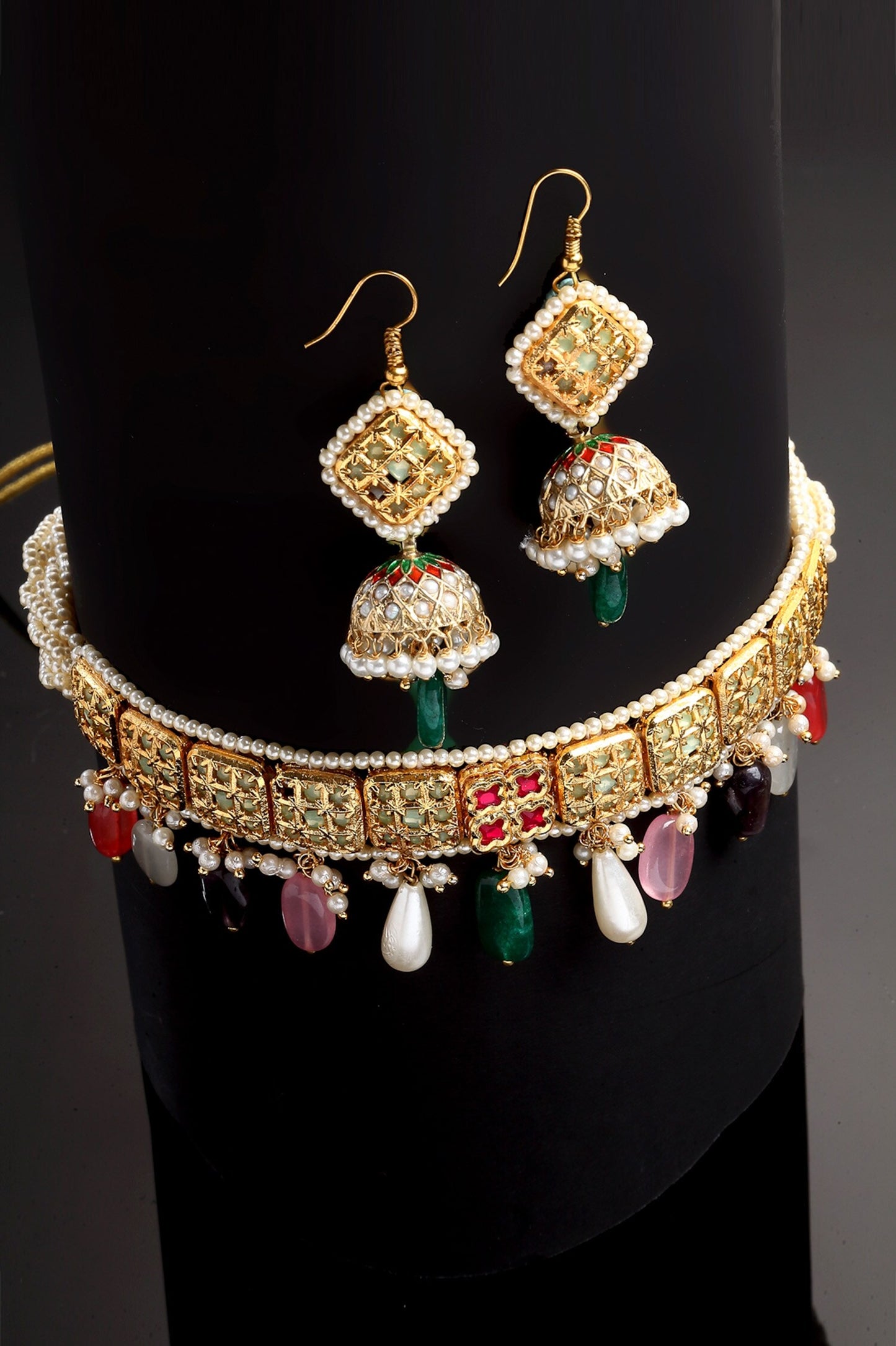 Carved Necklace Set 