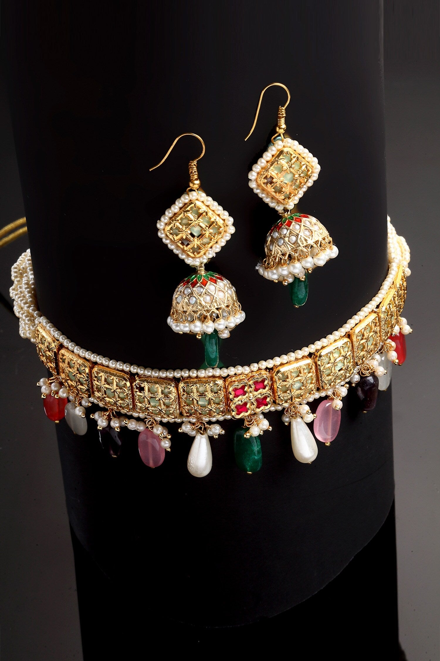 Carved Necklace Set 