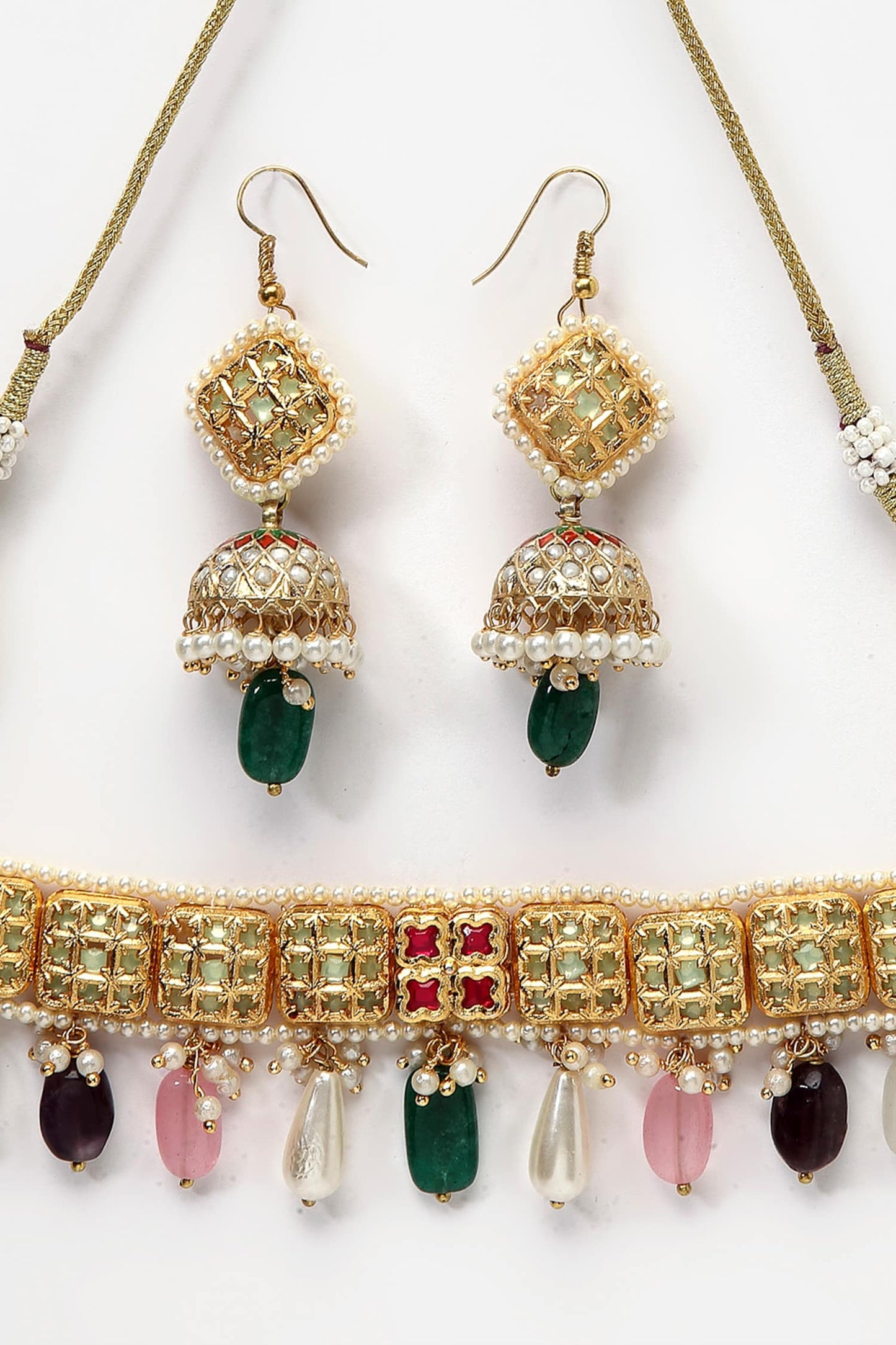 Carved Necklace Set 