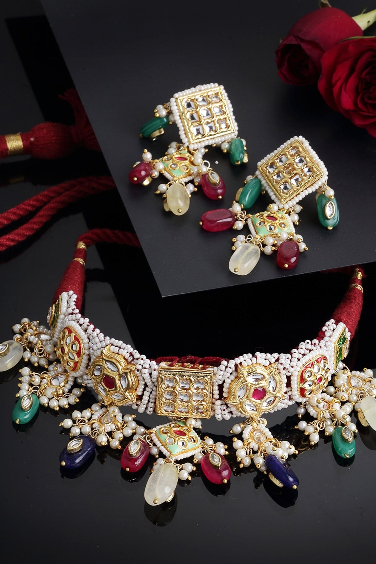 Beaded Choker Set 